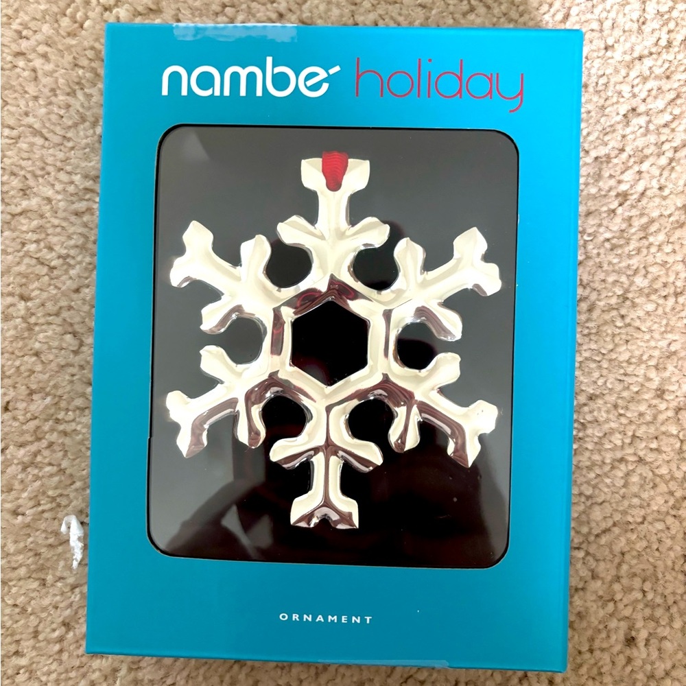 Nambe Christmas Ornament- Snowflake